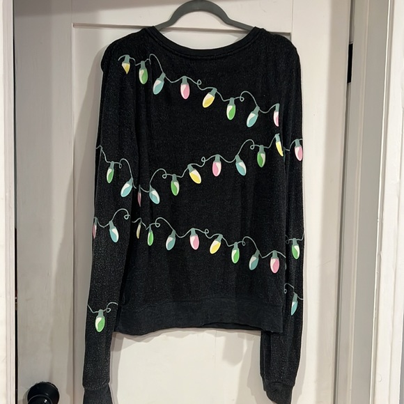 Wildfox Grey Glow in the Dark Holiday Sweater - Picture 2 of 3